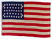 U.S. 38 Star flag converted into a 42 Star Flag.  