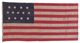 U.S. 13 Star Flag, 1850-1880.