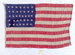 U.S. 36 Star Flag, Nevada 1865.