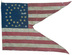 U.S. 34 Star Army Mounted Troops Guidon, 1862.