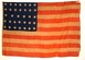 U.S. 34 Star flag - Battle List Flag.