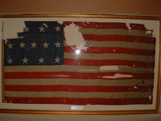 U.S. 13 Star Navy Boat Flag - Fort Fischer 1864.