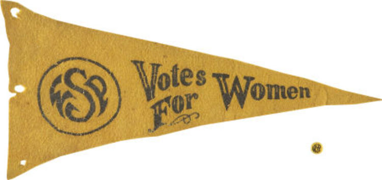 A Woman Suffrage Party Pennant, 1909.