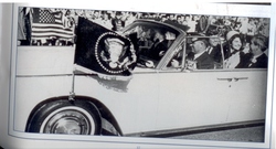 JFK Flags on Limo in Ft. Worth