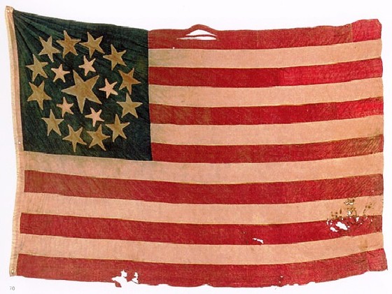 U.S. 18 Star Exclusionary Flag.