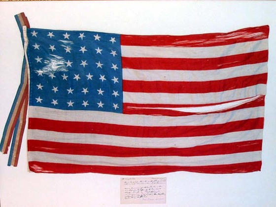 37 Star U.S. Flag, Abraham Lincoln\'s Funeral.